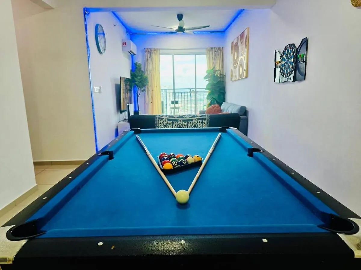 Modern Family-Fun Suites - Infinity Pool, Ps5, Pool Table, Indoor-Cinema With Balcony - M1 Bukit Mertajam